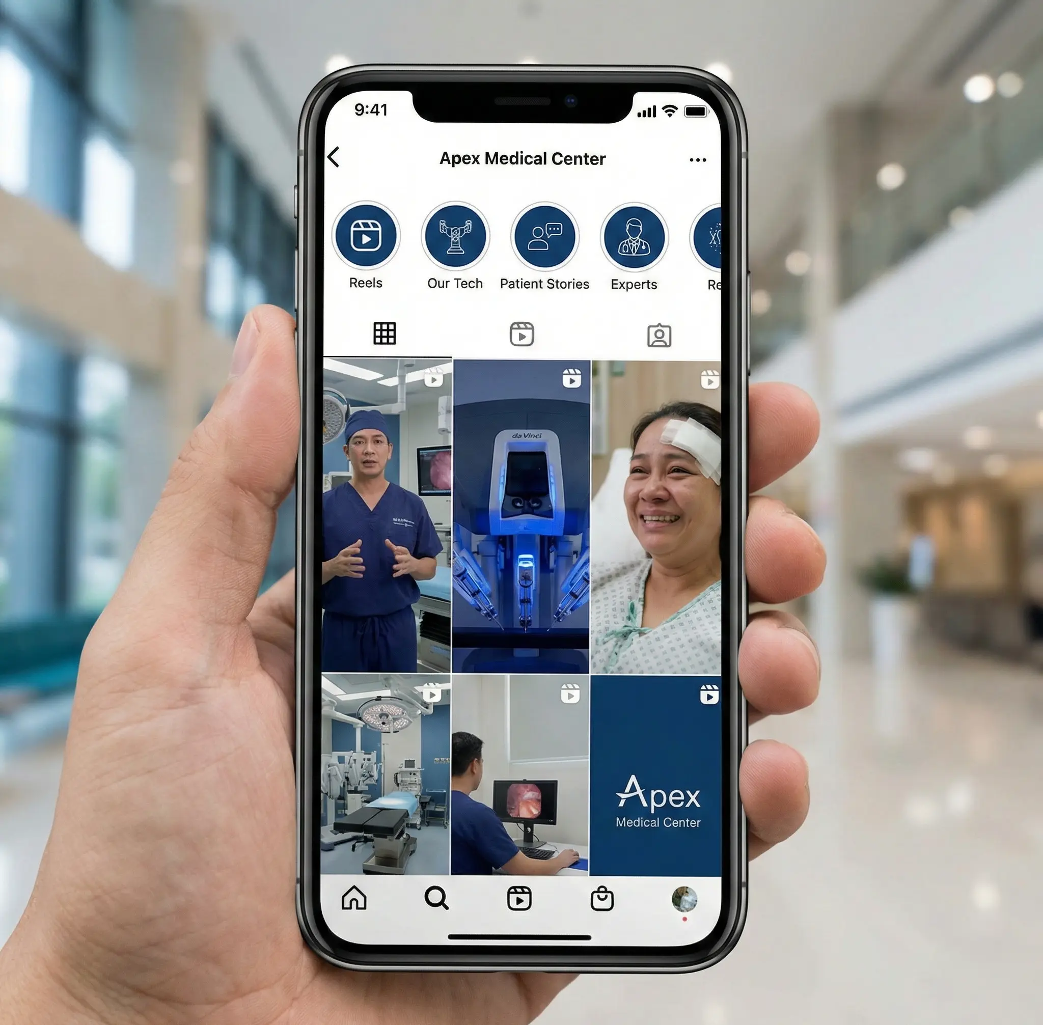 Effective social media content strategy for hospitals and doctors.